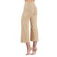 Full Lycra Cropped Wide Leg Pants