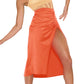 Side Split Pleated Skirt