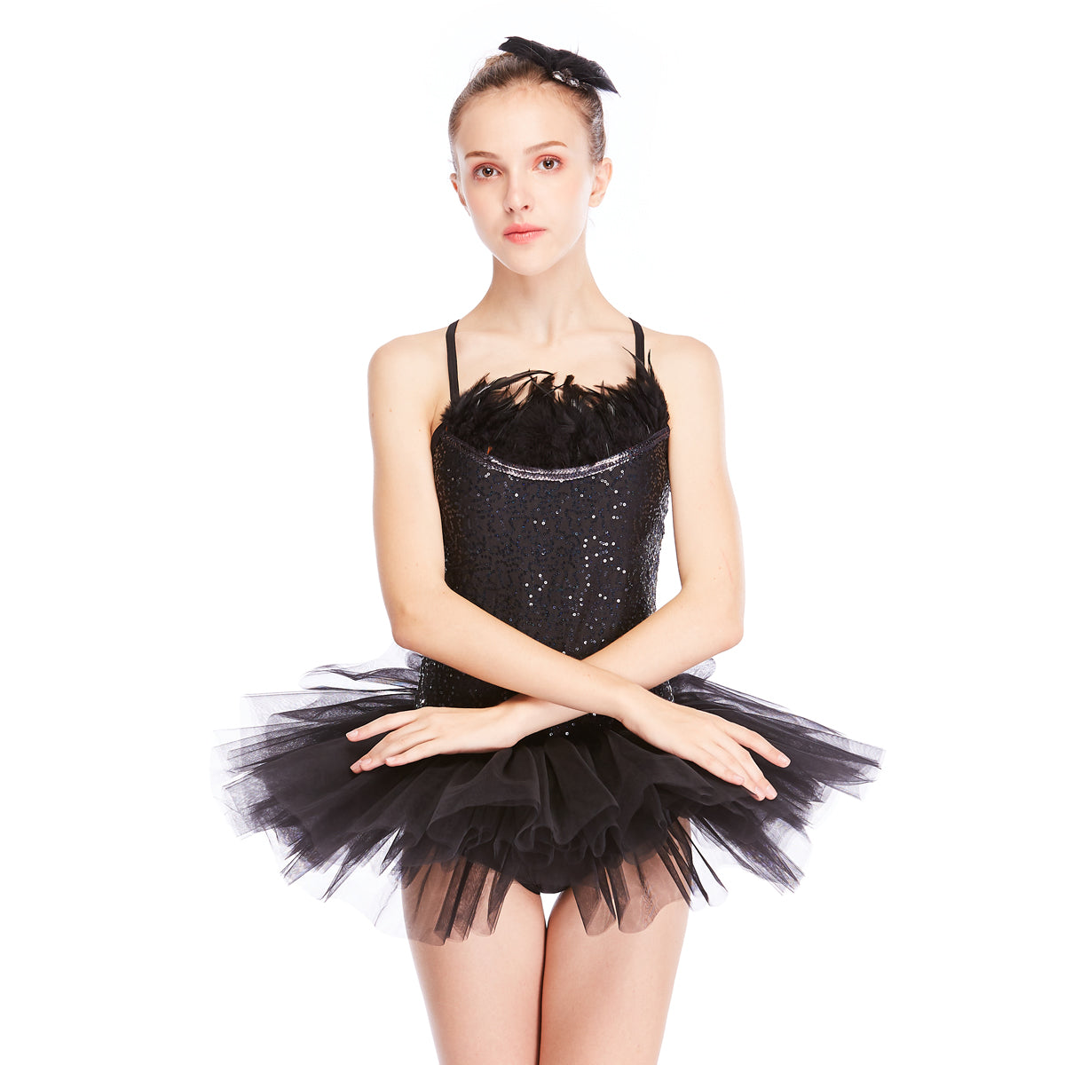 Ballet dresses for girl black best sale