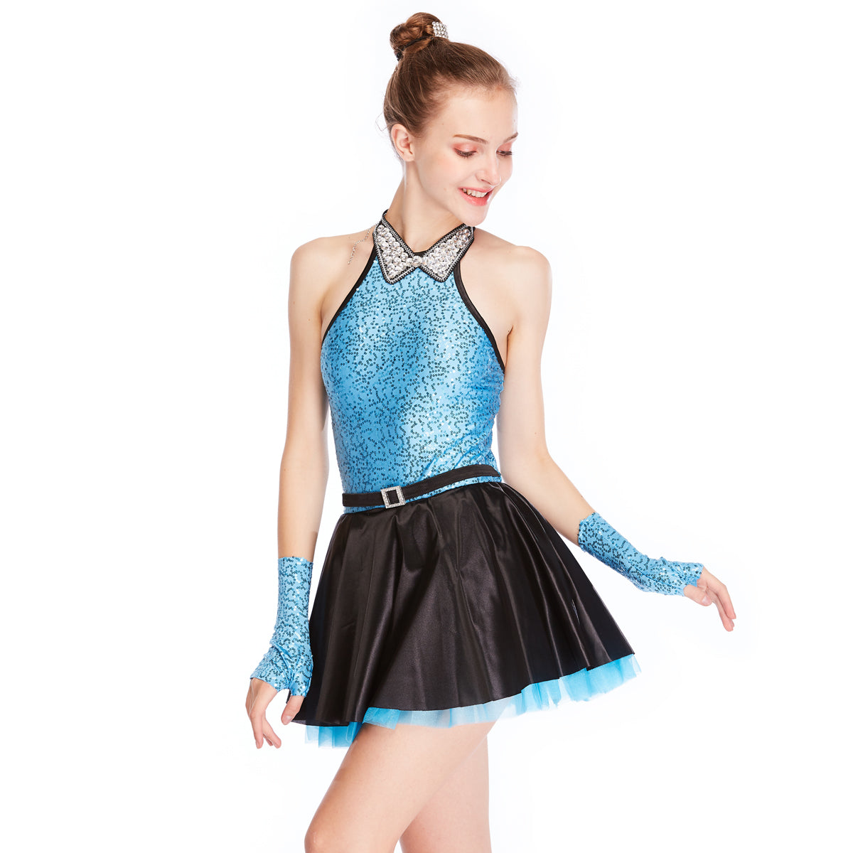 Blue Sparkly Dance Outfits